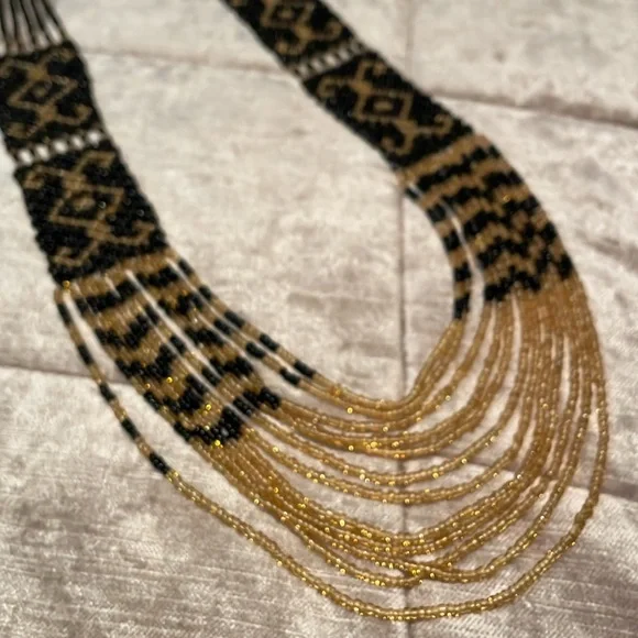 Native American Beaded Necklace 34” - Picture 7 of 10